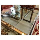 Custome Made Coffee Table 45" W, 17 3/4" H. (Small Crack on Side) $800