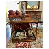 Colony House Rams Head French End Table 24 1/4" W, 25 1/2" H. $1,200 