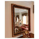 Black & Gold Ornate Mirror 47 1/2" W, 59" H. $900