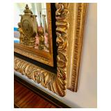 Black & Gold Ornate Mirror 47 1/2" W, 59" H. $900