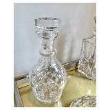 Waterford Crystal Decanter 9 1/4" H. $90