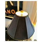 Gold Hand Painted Desk lamp 27" H. $100