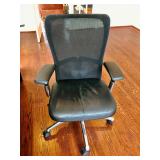 Black Leather Desk Office Chair $60