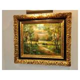 Maicom Impressionist Oil Painting 30 3/4" H, 34 1/2" W.  $900