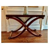 Colony House Henredon  Butterfly Side Table 45" W, 20" D, 29 3/4" H. $1,300