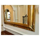 Gold Carved Mirror 58 1/2" H, 46 1/2" W. $900