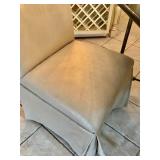 Design Center Silk Upholstered Chair 40 1/2" H, 21" D, 22" W. $300