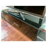 Black Lacquered TV Stand 60 3/4