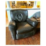 Bradington Young Leather Reclining Chairs 36 1/4" H, 40" W, 30 1/2" D. $150 Each