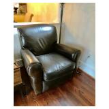 Bradington Young Leather Reclining Chairs 36 1/4" H, 40" W, 30 1/2" D. $150 Each