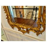 Italian Baroque Style Gold Statement Mirror 27 1/2” W, 49” H. $330