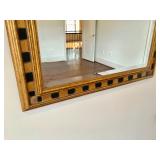 Gold & Black Wood Mirror 30” W, 42” H. By Carolina Mirror Company. $300 