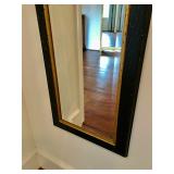 Black & Gold Mirror 17” W, 56” H. $140 