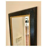 Black & Gold Mirror 17” W, 56” H. $140 