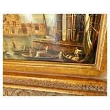 Douglas Oil Painting Venice Scene 19 1/2” W, 18” H. $240 