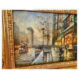 City Scene Painting by Sebastign 26 1/2” W, 22” H 