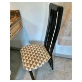 Contemporary Black Chair 42” H, 16” D  $75