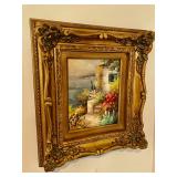 Timeless Treasures Baroque Scene Painting 15” W, 17 1/2” H. $120 