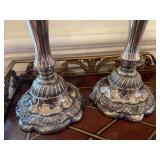 Neiman Marcus Silver Plated Candle Sticks Set of 2. 10 1/2" H. $50