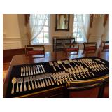 Kirk steiff sterling set old maryland Engraved 78 pieces $3,850 (Firm Price) 4,458 Grams