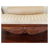 Carved Silk Settee 61