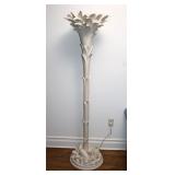 Serge Roche Style Palm Tree Torchiere Floor Lamp