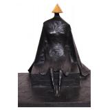 Bronze Sculpture Seated Woman In Robes By British Modernist Sculptor, Lynn Chadwick