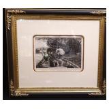 James Jacques Joseph Tissot Titled "Entre Les Deux Mon Coeur Balance" Signed And Dated