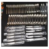 Sterling Silver Georg Jensen Iconic Acorn Pattern Flatware Set