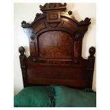 Antique Single Bed, Headboard, Foot board & FrameWur cir 1850