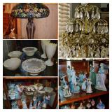 LLardo, Belleek, Royal Dalton, Crystal & Tiffany Style Lamps