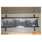 Thomas Kincaid Plates in Wood Frame