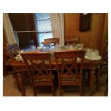dining room table with chairs