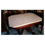 marble top Victorian parlor table