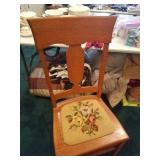 needlepoint old chair