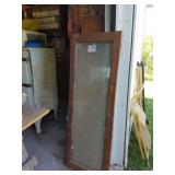 old glass cabinet doors
