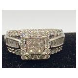 DIAMOND & 14K WHITE GOLD WEDDING RING,COSTUME JEWELRY & MORE
