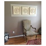 plaques above chair not for sale