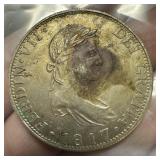 1817 8 REALES SILVER COIN