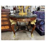 MARBLE TOP EMPIRE CLASSICAL FOYER TABLE