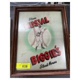 STAN MUSIAL SIGNED MENU