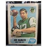 1967 & 1968 TOPPS JOE NAMATH FOOTBALL CARD