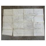 ANTIQUE 1854 RAILORAD MAP