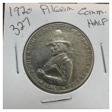 PILGRIM COMMEMORATIVE SILVER HALF DOLLAR