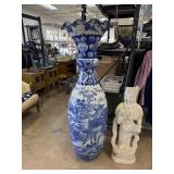 ANTIQUE ARITA WARE FLOOR VASE