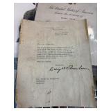 DWIGHT D EISENHOWER SIGNED LETTER 