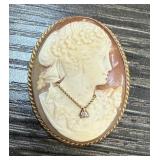 14K GOLD GIOVANNI APA CAMEO 