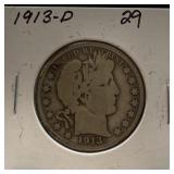 BARBER SILVER HALF DOLLAR