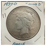 PEACE SILVER DOLLAR COINS