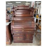 ANTIQUE VICTORIAN CYLINDER DESK